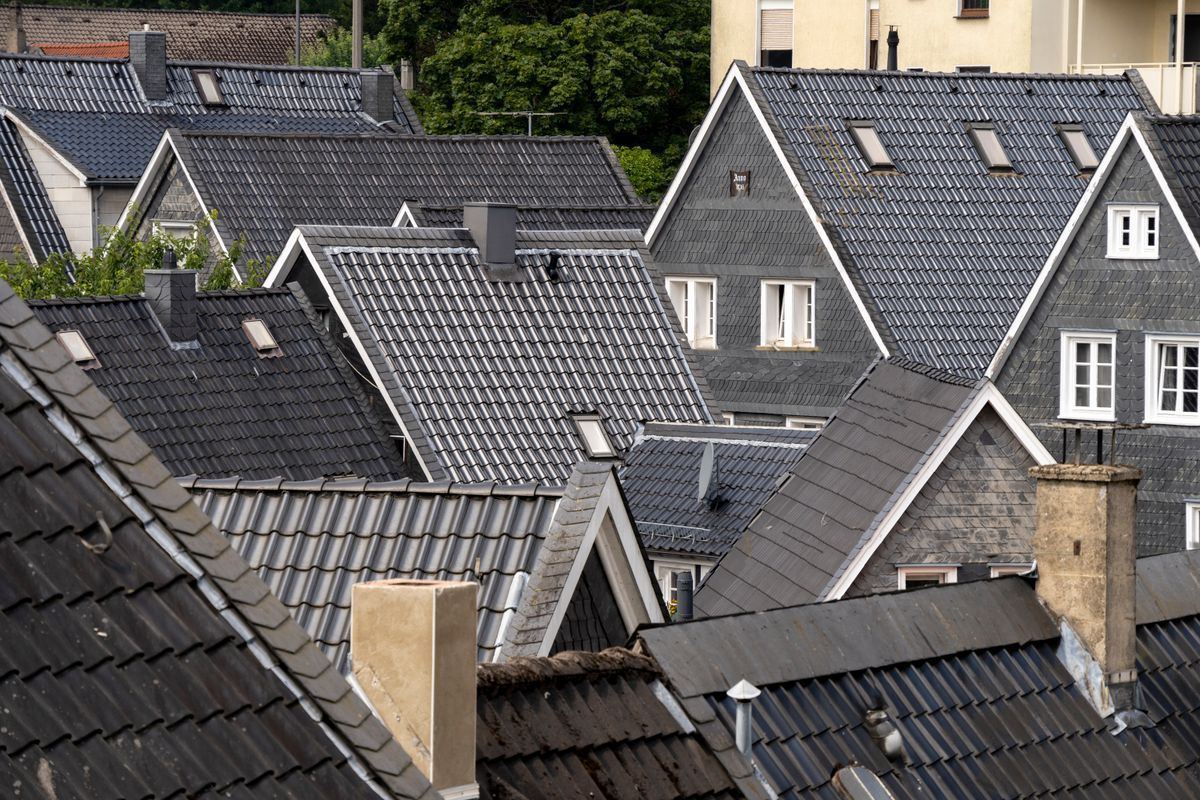 Toitures autour de Orgeval